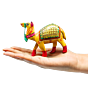 wooden meenakari camel,