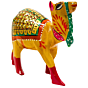 wooden meenakari camel,
