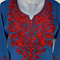 Women Embroidered Pure Cotton Short Kurta  