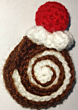 Crochet SWISS ROLL CAKE Charm