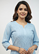 Long kurta sky blue
