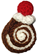 Crochet SWISS ROLL CAKE Charm