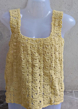 Handwoven Crochet Ladies Top | Yellow
