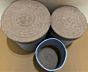 Set of 3 Cotton and Jute Braided Basket  