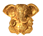 BRASS GANESH BIG EAR 5 INCH 
