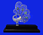 Silver Filigree Peacock  92.5
