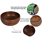 Handcrafted Multipurpose Rosewood Bowls | Set of 4