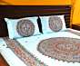 Madhubani Cotton Double Bedsheet with pillow cover