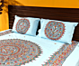 Madhubani Cotton Double Bedsheet with pillow cover
