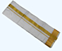 White Silk Dhoti with Golden Zari Border | 64 Kulikai
