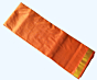 Orange Colour Silk Dhothi and Angavastram Set 