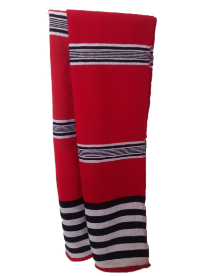 Assamese Mising Tribal Muffler | Red
