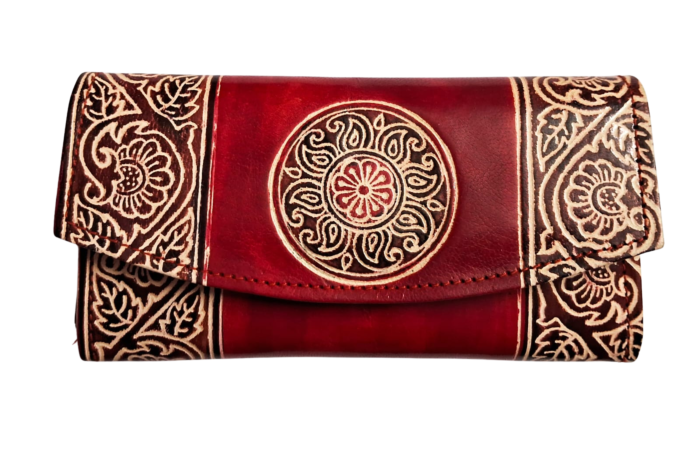 Genuine Leather Shantiniketan Clutch Purse