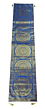 Premium Banarasi Brocade Silk Table Runner -Ethnic Mandala Design  16 x 72 inches - 6 Ft Long - Turquoise blue