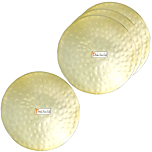 Handcrafted Hammered Copper Coasters | 4 Inches | Set of 4