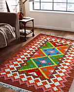 Handmade Cotton Wool Jupiter Carpet | Multicolor