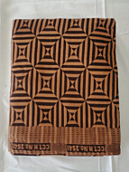 Handloom Cotton  Brown Multi 3D Bedsheet CHENCO05