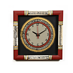 Wall Clock Handcrafted Warli Art White Dial with Glass Frame 