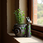 Handcrafted Terracotta Snail Planter