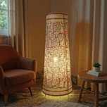 Handmade Decorative Floor Lamp - Red