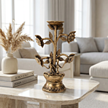 Handcrafted Brass Deepak for Puja | 8 x 5 x 14 cm