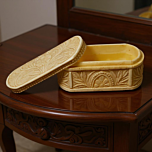 Handmade Solid Bone Storage Box with Lid