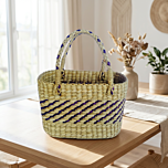 Handcrafted Bamboo Carry Bag | 21x15x23 Inches