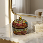 Wooden Base Bone Craft Jewellery Box