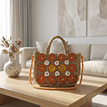 Handcrafted Natural Beige Jute Purse | 25 x 6 x 22 Inches