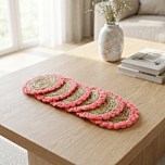 Handcrafted Jute Tea Coasters | Set of 6