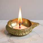 Prisha India Craft Brass  Diya