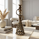 Handcrafted Brass Dhokra Tribal Woman Figurine | 7x7x18 cm