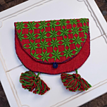 Embroidered poly silk