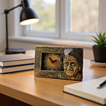 Handcrafted Terracotta Table Clock