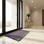 Handmade Cotton Multicoloured Door Mat