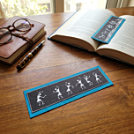 Handcrafted White-on-Black Warli Art Bookmarks| Set of 6
