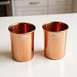 Handcrafted Pure Copper Glasses | 320 ML | Set of 2