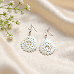 White Handmade Earrings