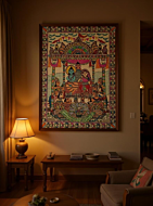 Ram sita handmade madhubani painting without frame 