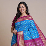 Handwoven Silk Pochampally Ikat saree