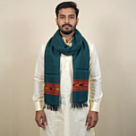 Green Kullu Woollen Stole for Men