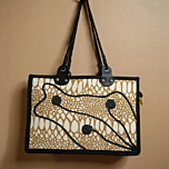 Square Shape Jute Purse For Women