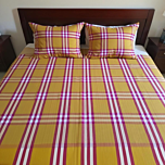 Cotton King Size Single Bedsheet with 2 Pillow Cover