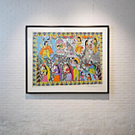 Krishna Handmade Madhubani Painting Without Frame