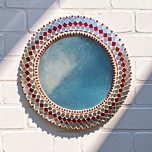 Handmade Decorative Round Wall-Mount Mosaic Mirror