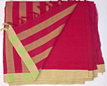Cotton Saree  (Stripe pattern)