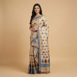 Handloom Tussar and Muga Silk Mekhela Chador