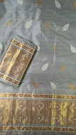 Grey Mekhela Sador (Assam Mekhela Chador)