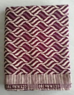 Handloom Cotton Bedsheet Single (Maroon)