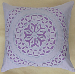 APPLIQUE CUSHION COVER
